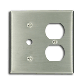 Leviton 84078-40 2 Gang Duplex Wallplate for Jewel Lamp